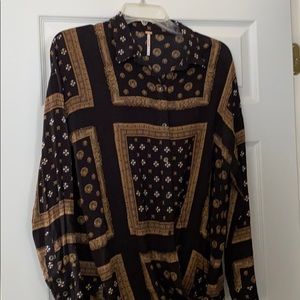 Free people long sleeve blouse